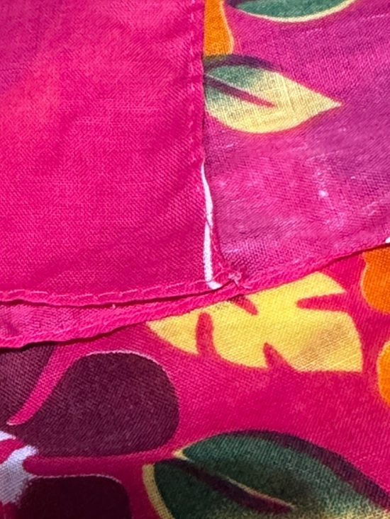 OTC Pink Hawaiian Floral Bandana Scarf - Picture 6 of 8
